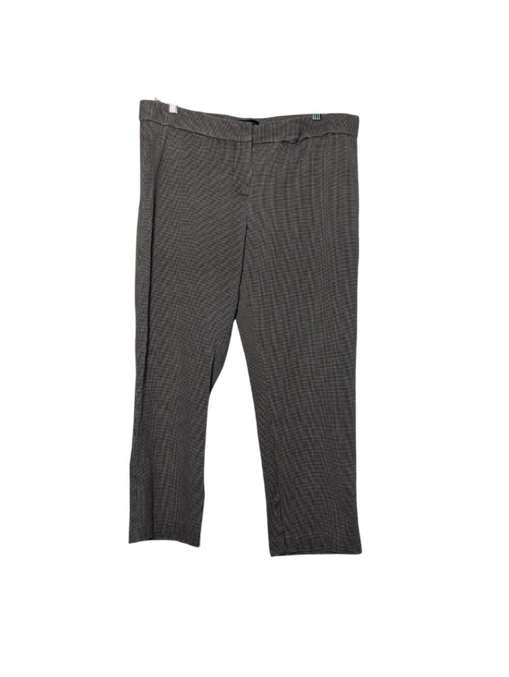 Amanda & Chelsea Women's Houndstooth Stretch Trousers, Black White, Size 12